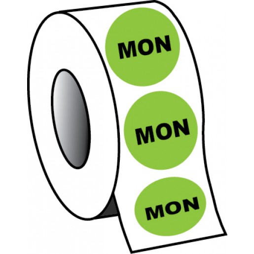 0.75" Monday Planner Circle Label